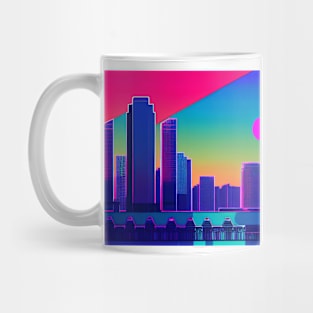 Vaporwave City #2 Mug